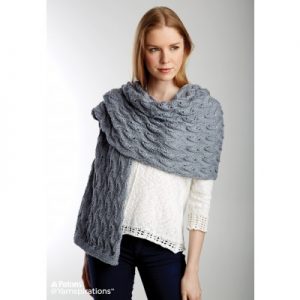 Patons Elegant Lace Shawl Free Knitting Pattern