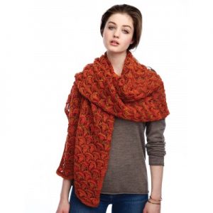 Patons Fanfare Wrap Free Knitting Pattern