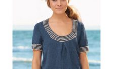 Patons Nautical Tee Women’s Tee Free Knit Pattern