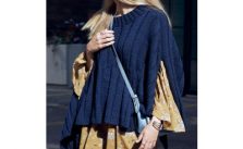 Patons Reversible Ribbed Knit Poncho