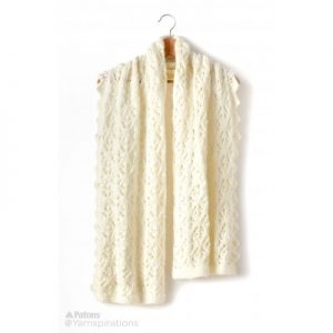 Patons Shandeh's Knit Cushy Lace Wrap
