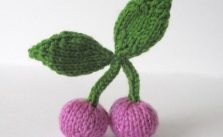 Pink Cherries Free Knitting Pattern