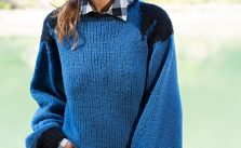 Puffy Sleeved Sweater Free Knitting Pattern