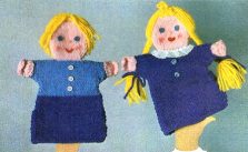 Puppet Twins Doll Free Knitting Pattern