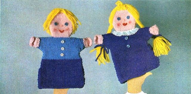 Puppet Twins Doll Free Knitting Pattern