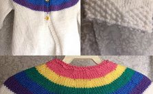 Rainbow Cardigan Free Knitting Pattern