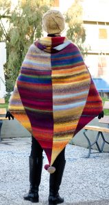 Rhombus Lamina Free Cape Knitting Pattern