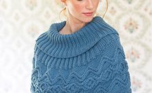 River Free Cable Poncho Knitting Pattern