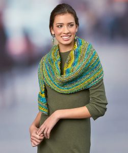 Simple Crescent Shawl Free Knitting Pattern