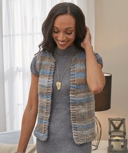 Simply Styled Vest Easy Free Knitting Pattern