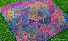 Six Pedal Blanket Free Knitting Pattern