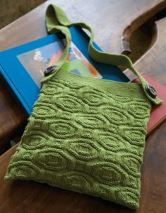 Skuld Textured Easy Shoulder Bag Free Knitting Pattern