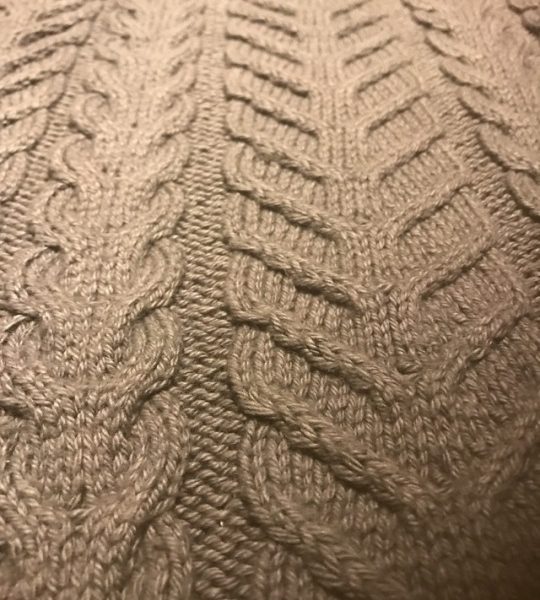 Surf & Turf Cabled Baby Blanket Free Knitting Pattern