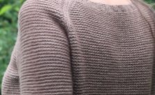 Sweetpea Women’s Garter Stitch Women’s Sweater Free Knitting Pattern