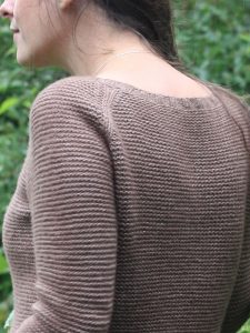 Sweetpea Women's Garter Stitch Women's Sweater Free Knitting Pattern download