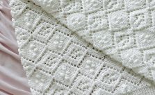 Thine Receiving Blanket Free Baby Knit Pattern