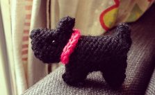 Tiny Scottie Dog Free Knitting Pattern