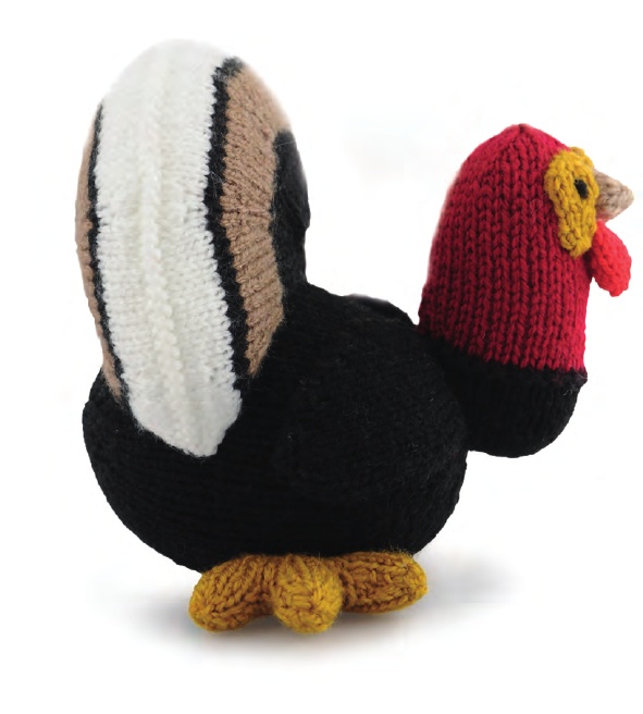 Turkey From Knitted Farm Animals Free Pattern to Knit - Knitting Bee