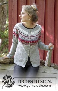 Winter Berries Jacket Free Knitting Pattern