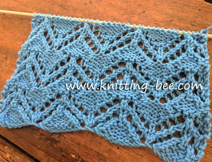 Zig Zag Eyelet Free Knitting Stitch https://www.knitting-bee.com/knitting-stitch-library/lace-stitches/zig-zag-eyelet-free-knitting-stitch