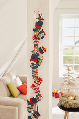 Ankle socks advent calendar free Christmas knitting pattern
