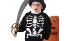 Bernat Skeleton Sweater for Kids Free Knitting Pattern