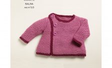 Cute Garter Stitch Baby Cardigan Free Knitting Pattern