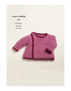 Cute Garter Stitch Baby Cardigan Free Knitting Pattern
