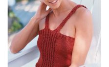Daring Tank Top Free Knitting Pattern
