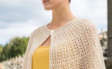 Hantsuki Lace Caplet Free Knitting Pattern