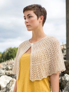 Hantsuki Lace Caplet Free Knitting Pattern