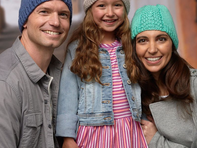 Herringbone Hat Free Kitting Pattern for Everyone