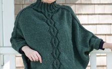 Kombu Poncho Free Ladies Knitting Pattern