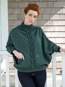 Kombu Poncho Free Ladies Knitting Pattern