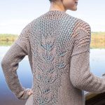 Mallow Lace Leaf Cardigan Free Knitting Pattern