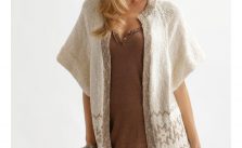 Over Sized Cardigan with Short Sleeves Free Knitting Pattern