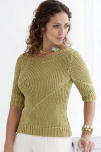 Praiano Multidirectional Tee Free Knitting Pattern