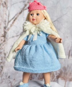Royal Princess Doll Outfit Free Knitting Pattern 18 Inch Doll