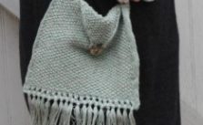 Sage Fringed Bag Free Knitting Pattern