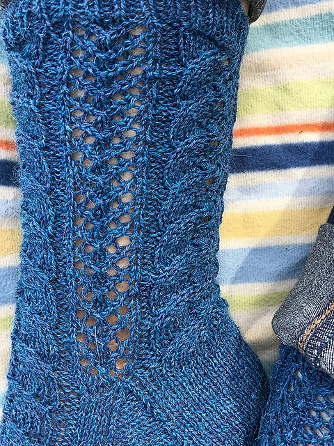Shenandoah Top Down Socks Free Knitting Pattern