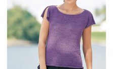 Shoulder-Slit Top Free Knitting Pattern
