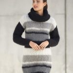 Striped Sweater Dress Free Knitting Pattern