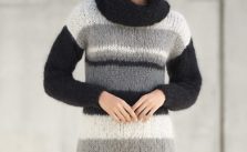 Striped Sweater Dress Free Knitting Pattern