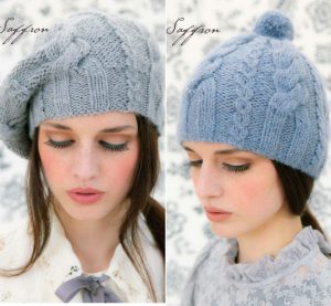 Two Saffron Hats Free Knitting Patterns