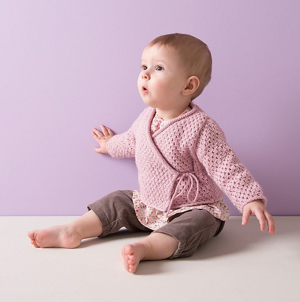 Wrap Jacket for Baby Free Knitting Pattern