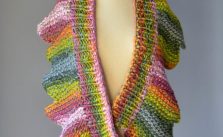 18 Petals Scarf Free Knitting Pattern