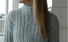 Angora Extra Cable Sweater Free Knitting Pattern