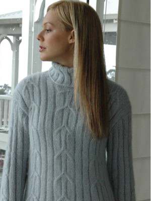 Angora Extra Cable Sweater Free Knitting Pattern