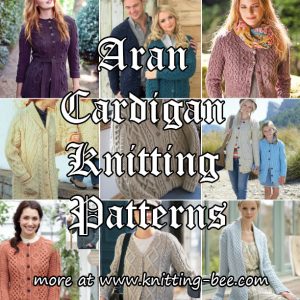 Aran Cardigan Knitting Patterns
