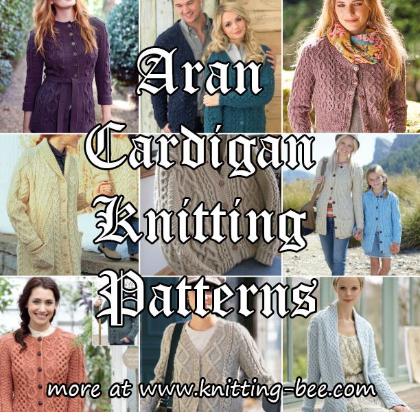 Aran Cardigan Knitting Patterns